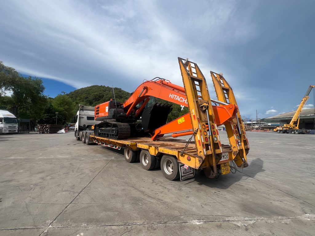 สินค้าขณะอยู่ที่ท่าเรือแหลมฉบัง